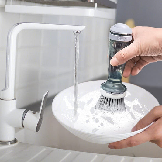 Pot Dish Brush With Soap Dispenser